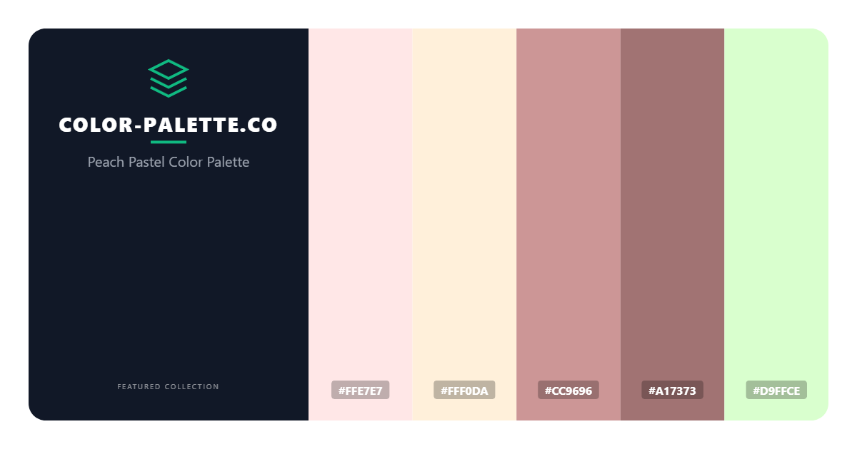 Peach Pastel Color Palette