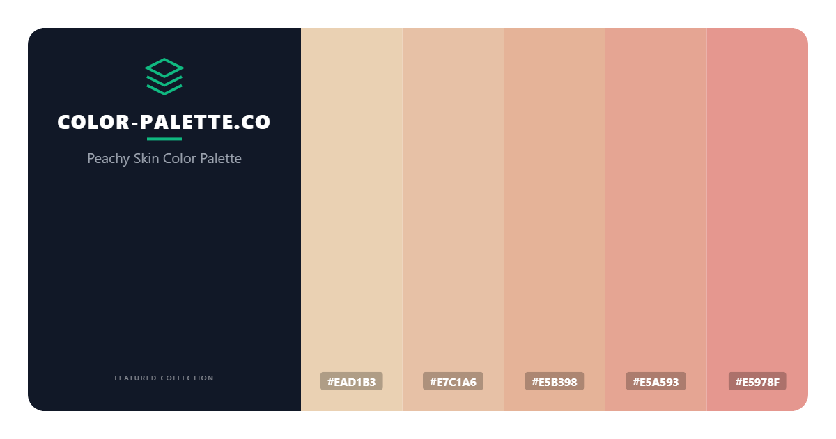 Peachy Skin Color Palette