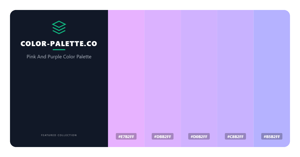 Pink And Purple Color Palette