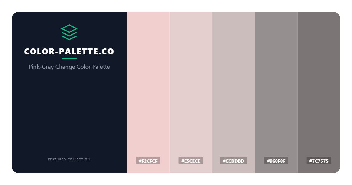 Pink-Gray Change Color Palette