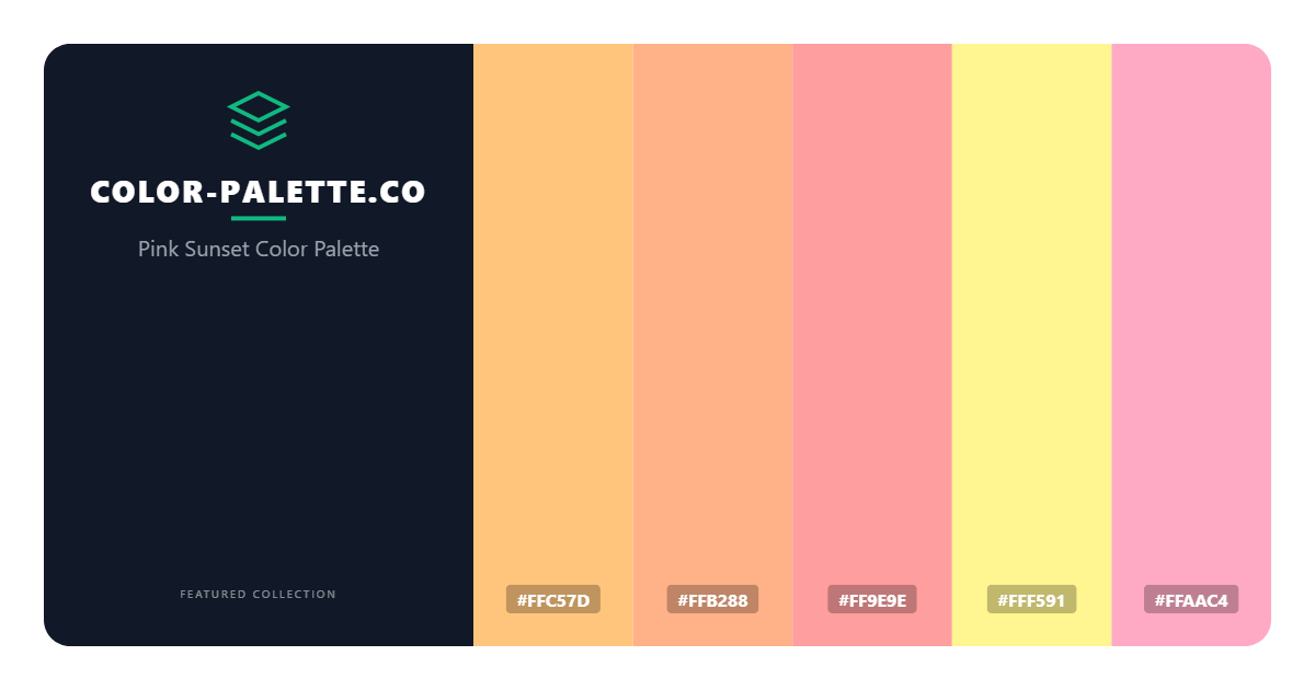 Pink Sunset Color Palette