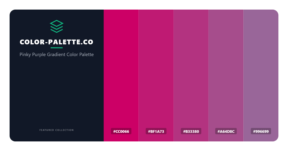 Pinky Purple Gradient Color Palette