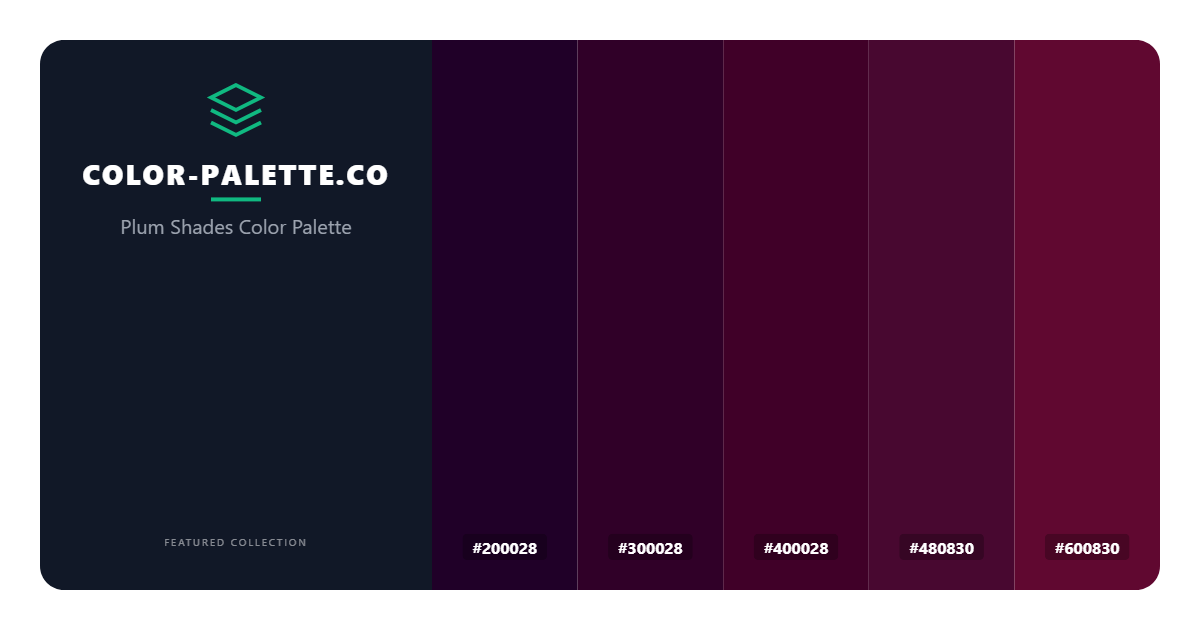 Plum Shades Color Palette