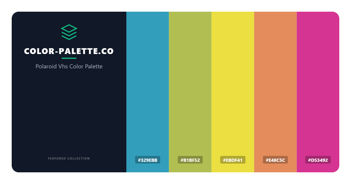 Polaroid Vhs Color Palette