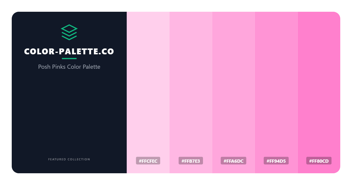Posh Pinks Color Palette