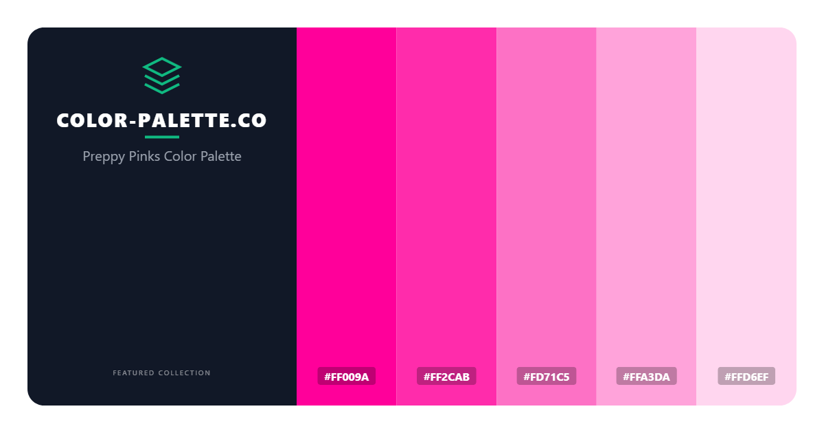Preppy Pinks Color Palette