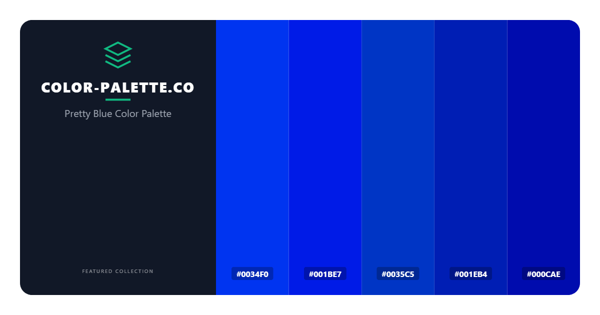 Pretty Blue Color Palette