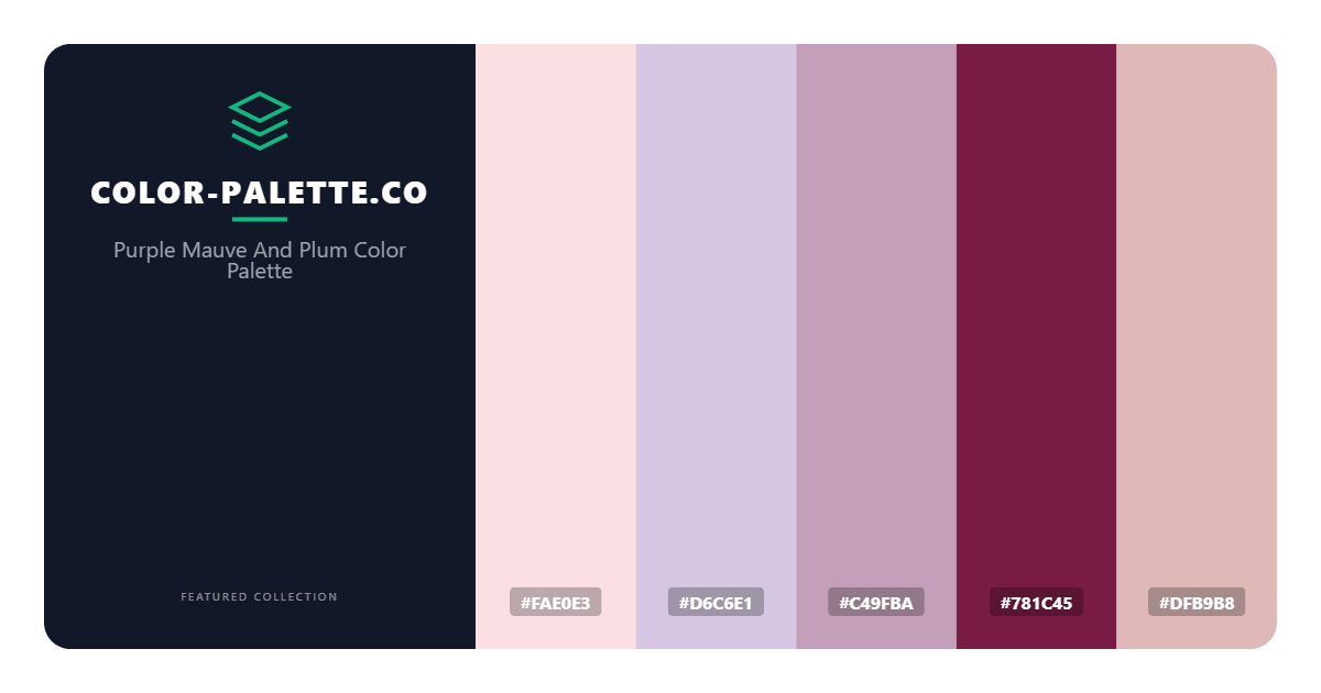Purple Mauve And Plum Color Palette
