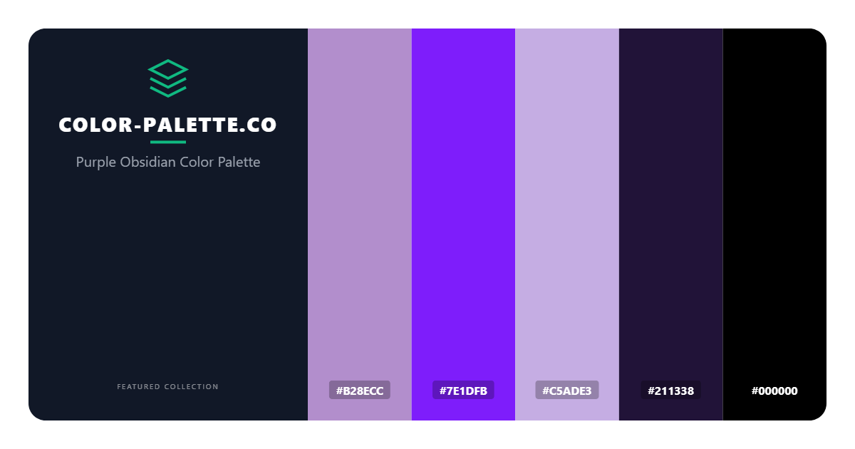 Purple Obsidian Color Palette