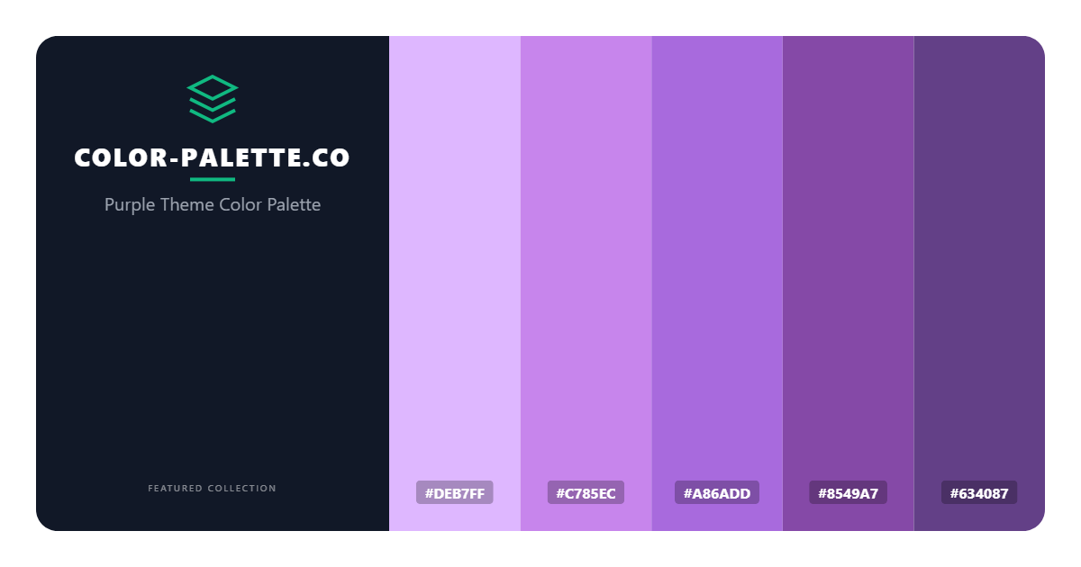 Purple Theme Color Palette