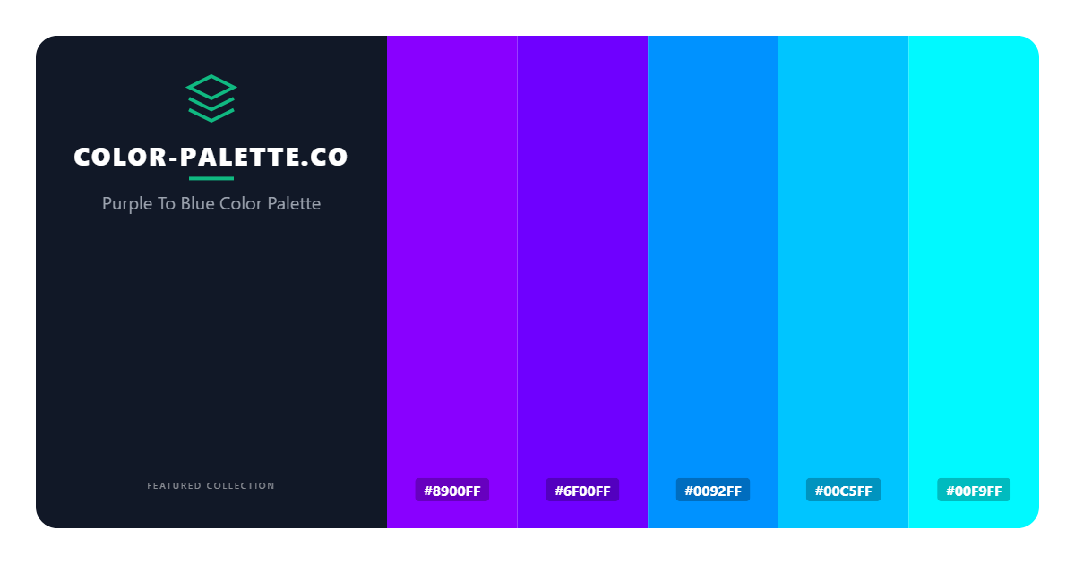 Purple To Blue Color Palette