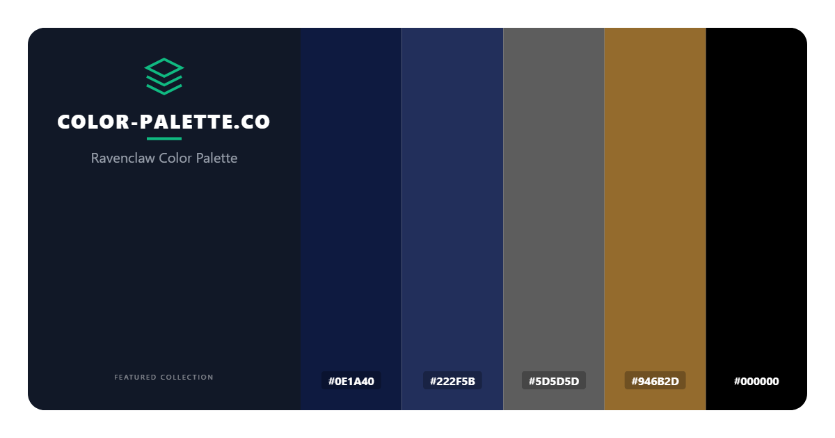 Ravenclaw Color Palette