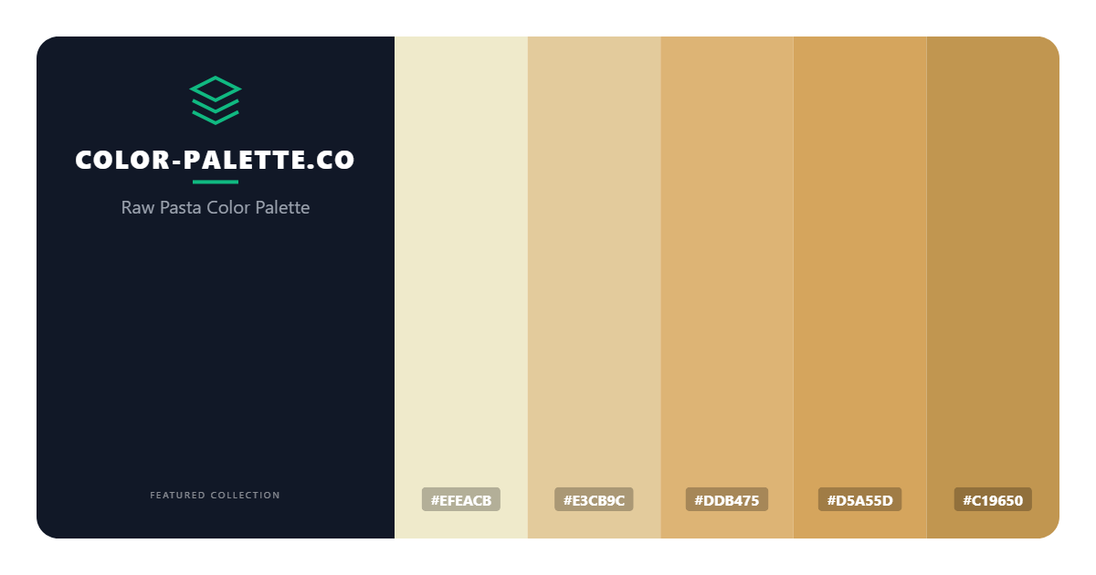 Raw Pasta Color Palette