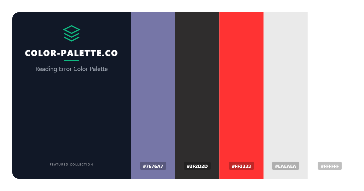 Reading Error Color Palette