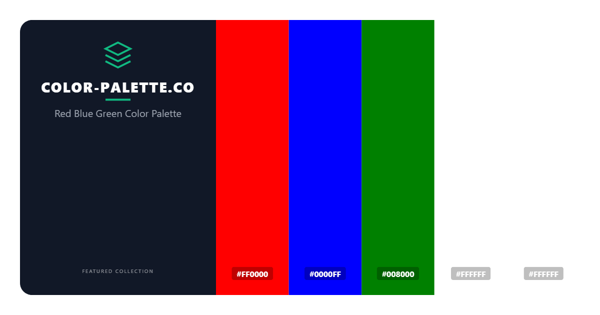 Red Blue Green Color Palette