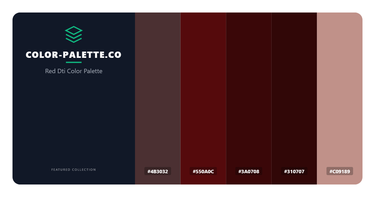 Red Dti Color Palette