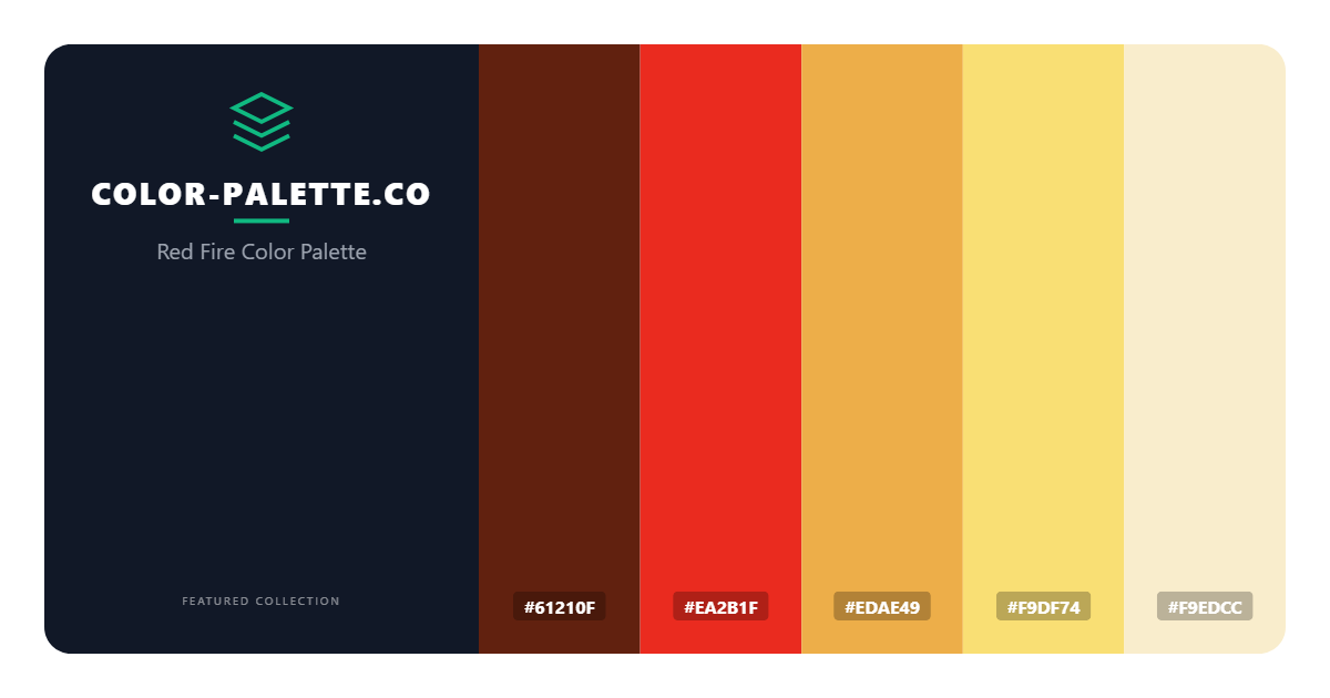 Red Fire Color Palette