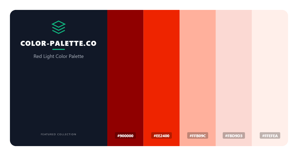 Red Light Color Palette