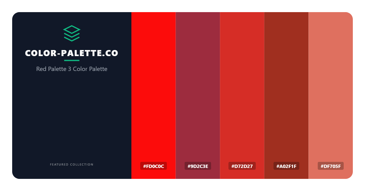 Red Palette 3 Color Palette