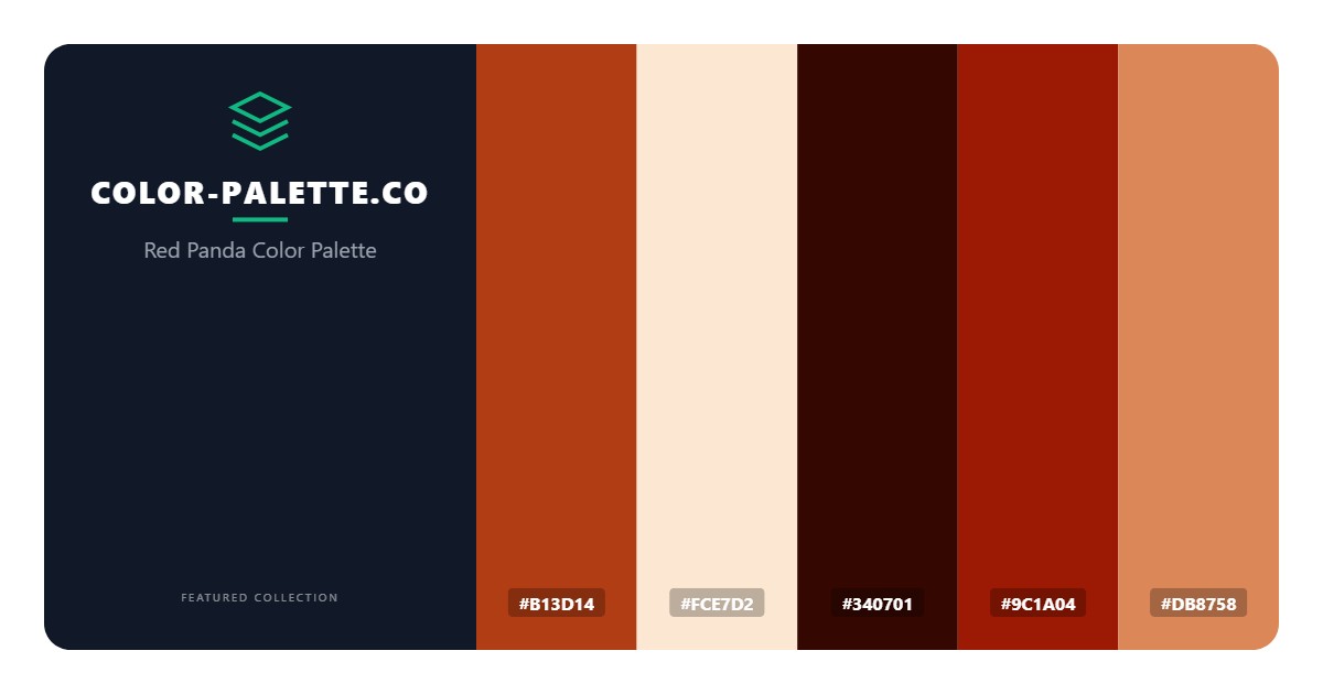 Red Panda Color Palette