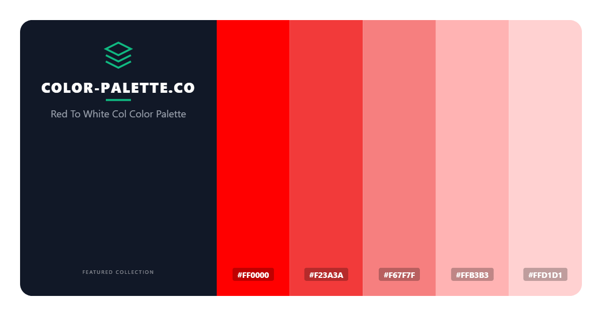 Red To White Col Color Palette