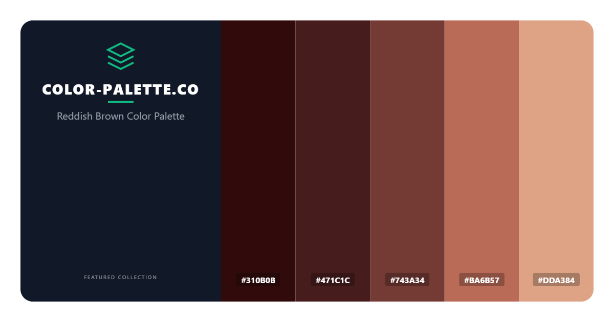 Reddish Brown Color Palette