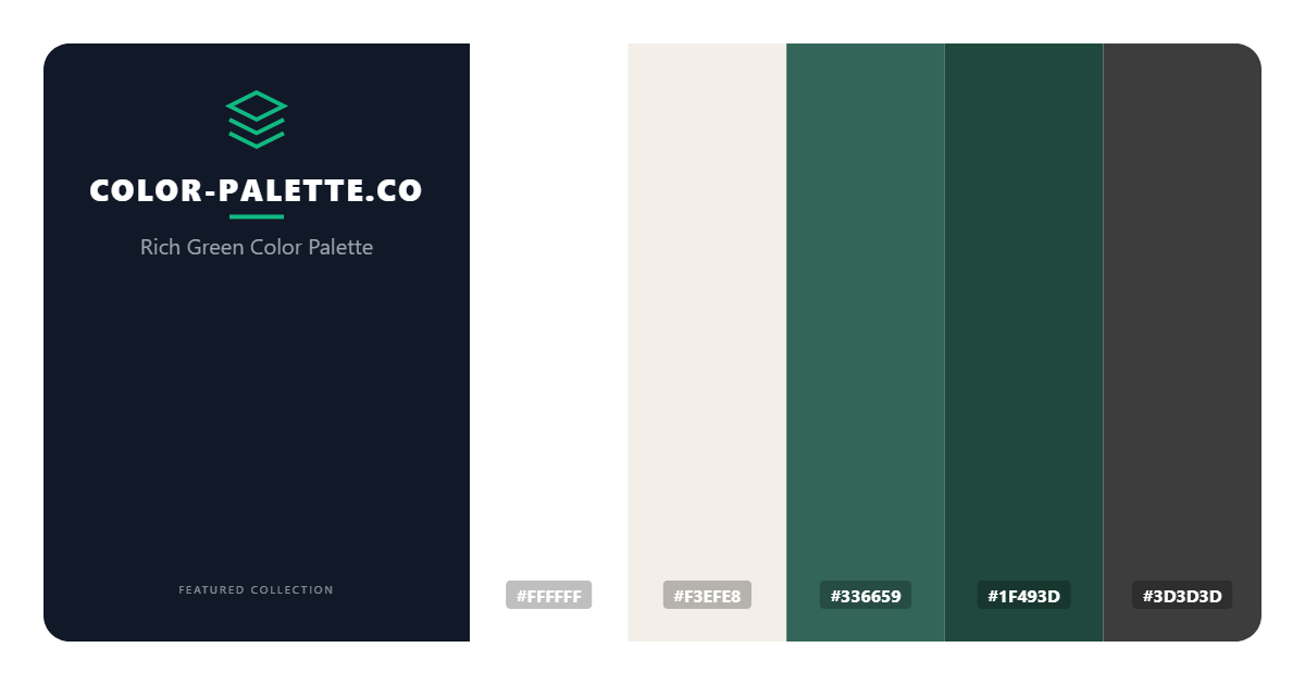 Rich Green Color Palette