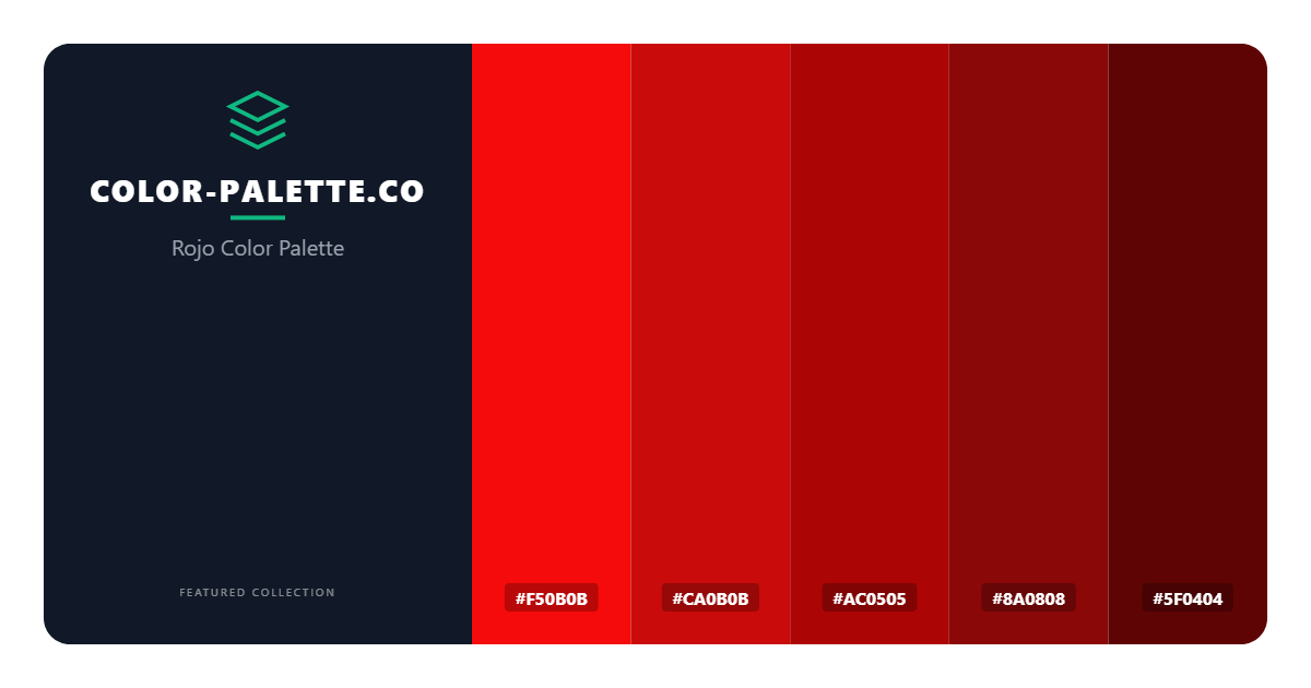 Rojo Color Palette