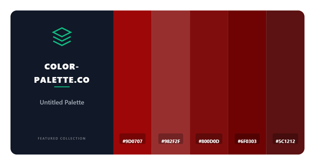 Rojo Vino Color Palette