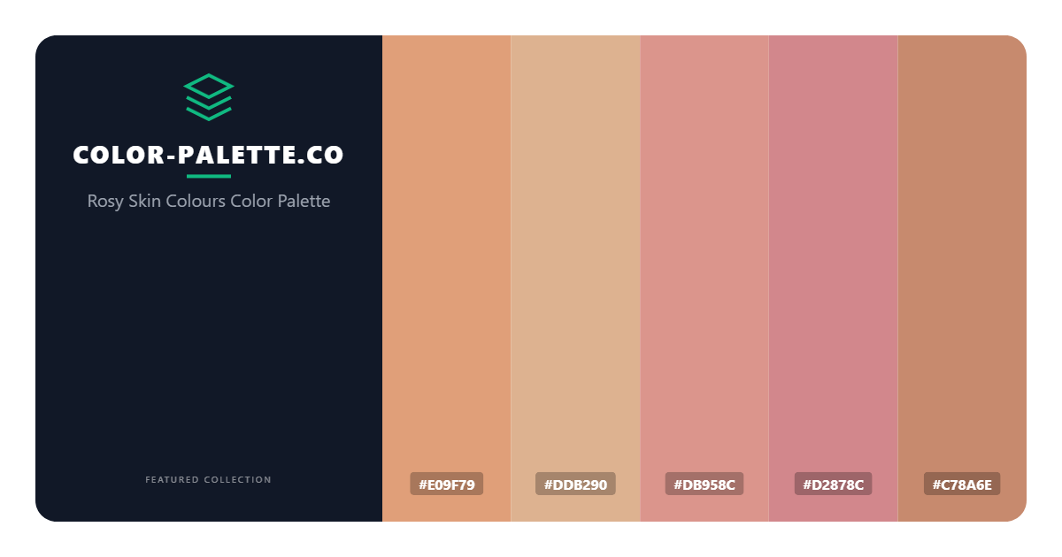 Rosy Skin Colours Color Palette