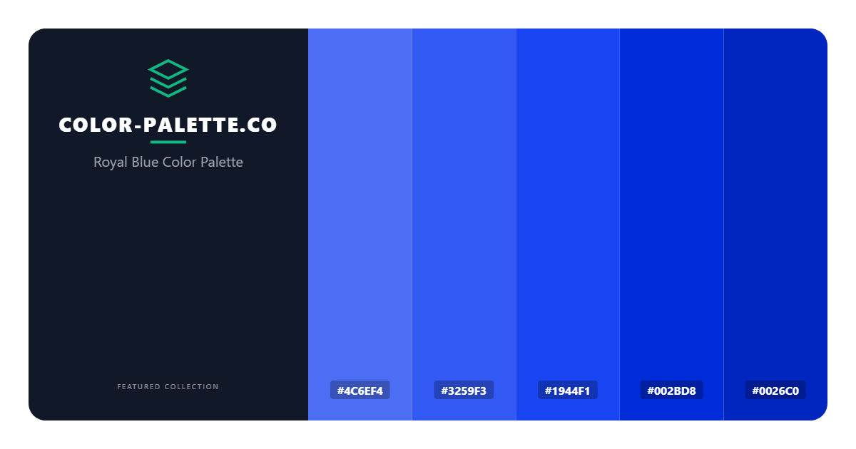 Royal Blue Color Palette