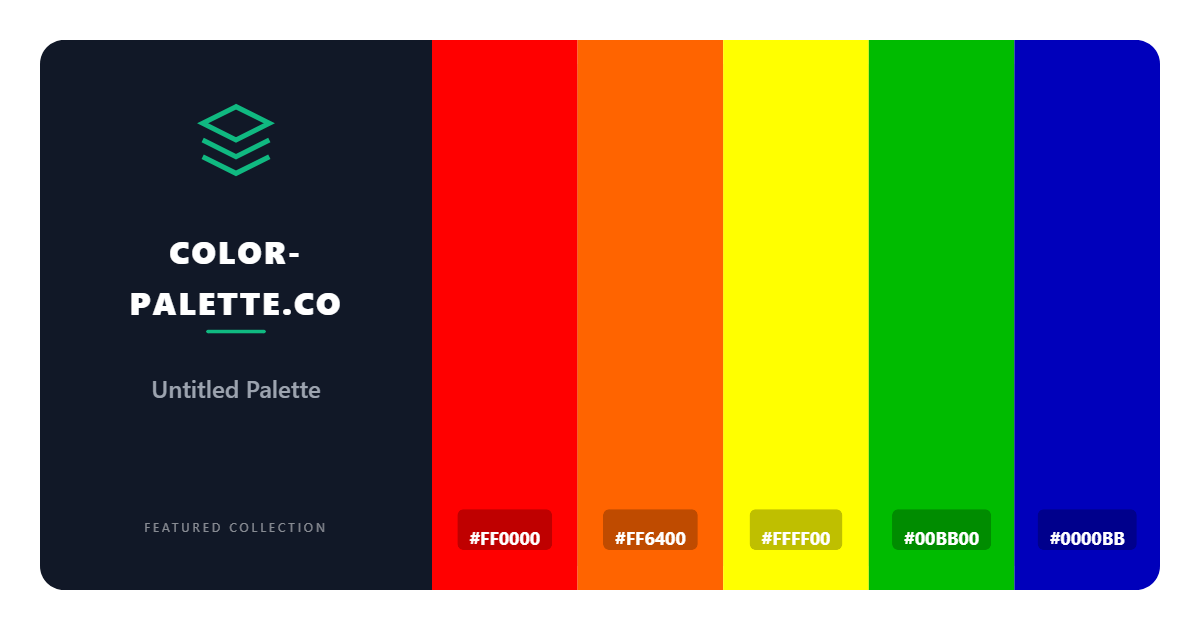 Rubiks Cube Color Palette