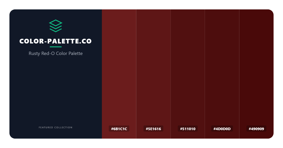Rusty Red-O Color Palette