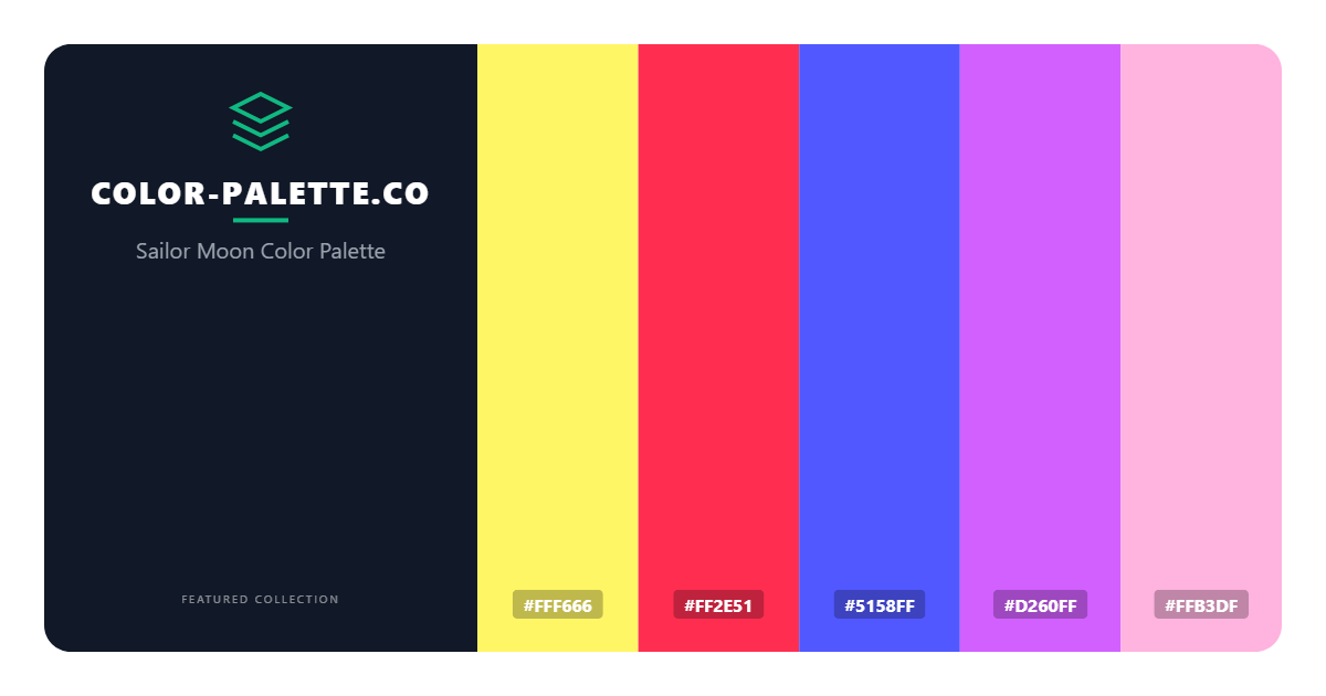 Sailor Moon Color Palette