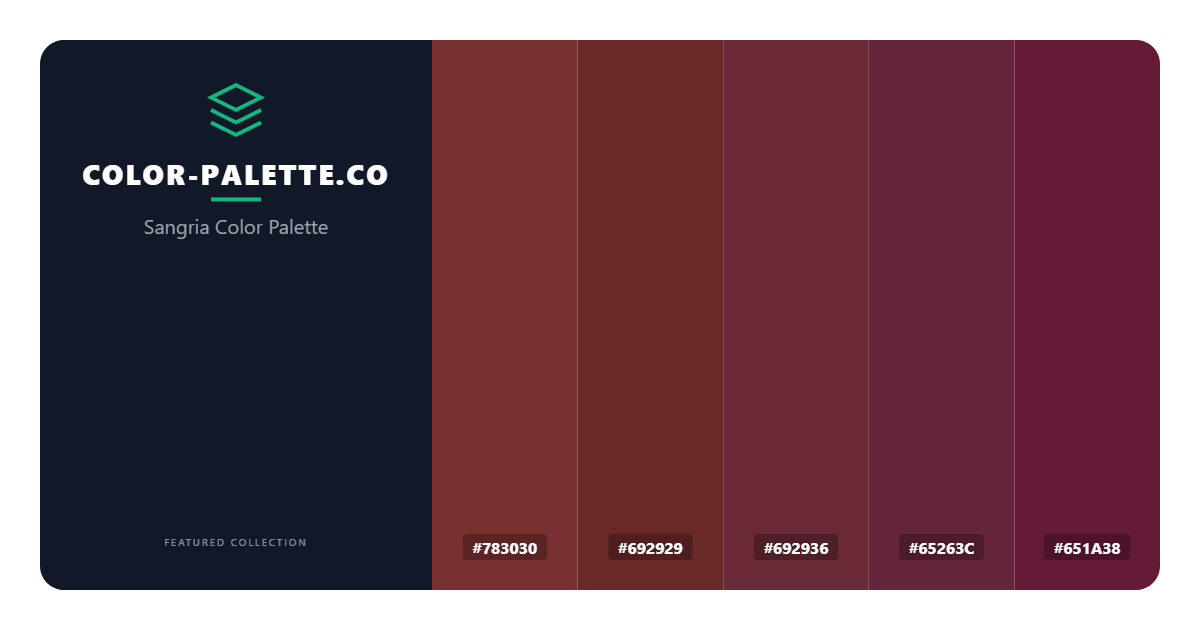 Sangria Color Palette