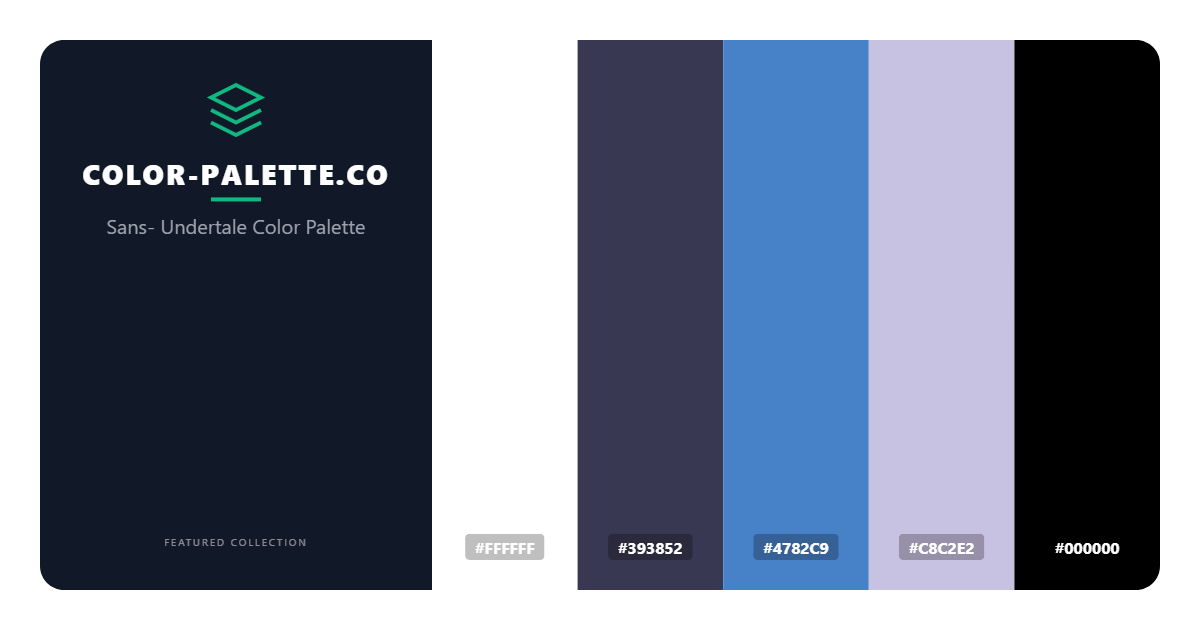 Sans- Undertale Color Palette