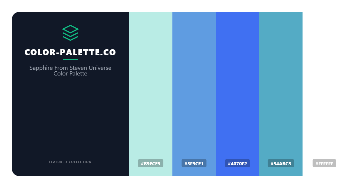 Sapphire From Steven Universe Color Palette