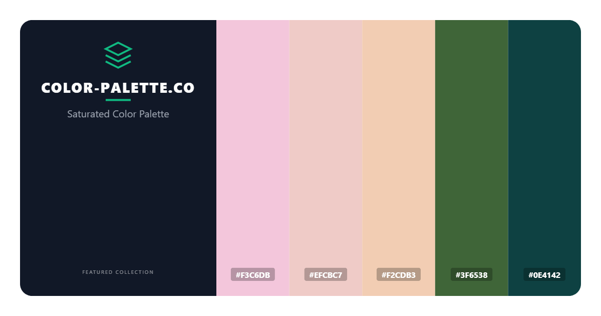 Saturated Color Palette