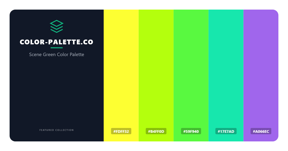 Scene Green Color Palette