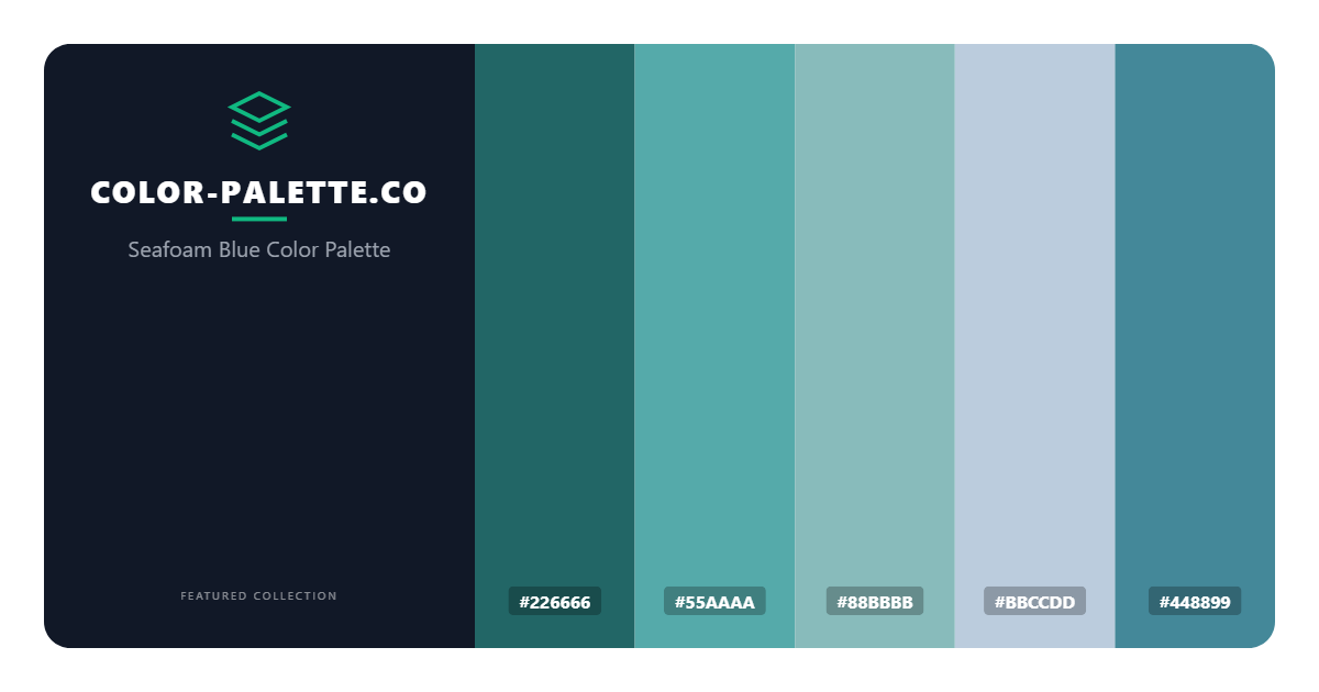 Seafoam Blue Color Palette