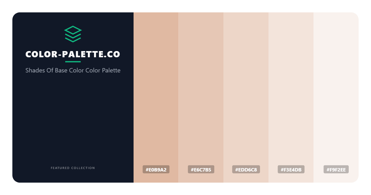 Shades Of Base Color Color Palette