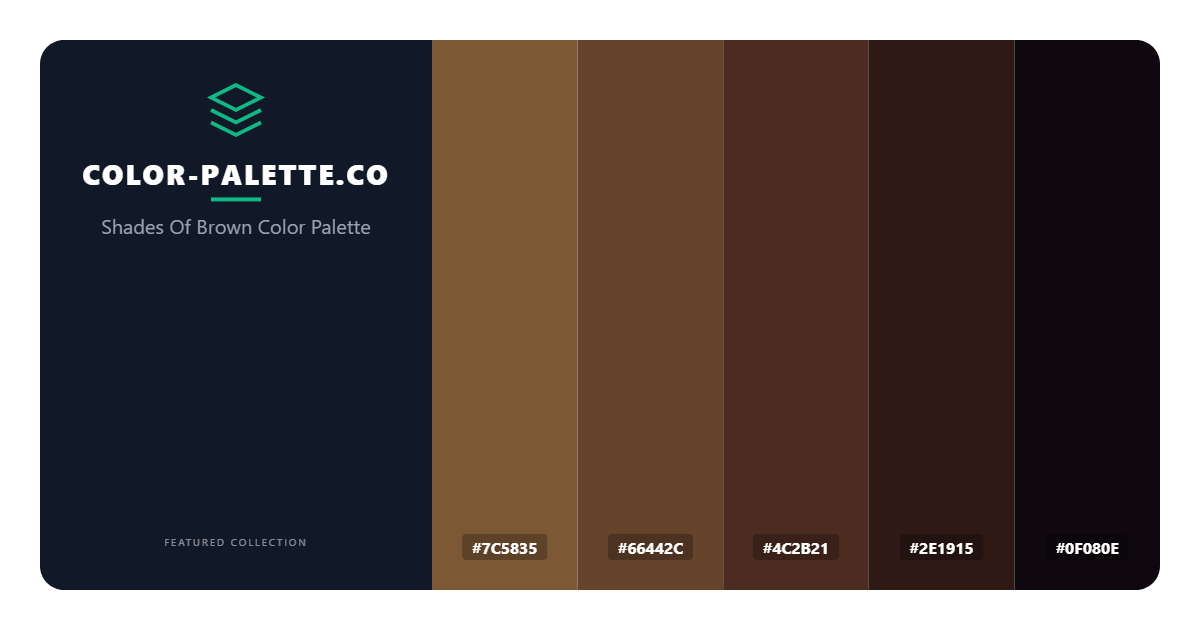 Shades Of Brown Color Palette