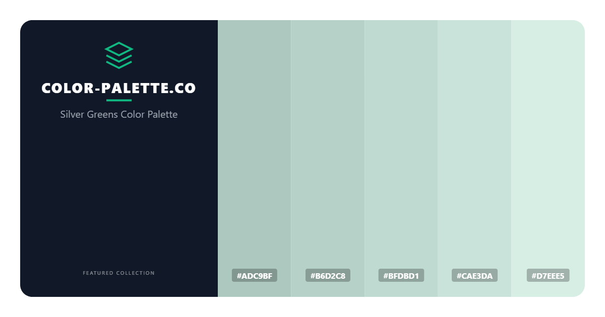 Silver Greens Color Palette