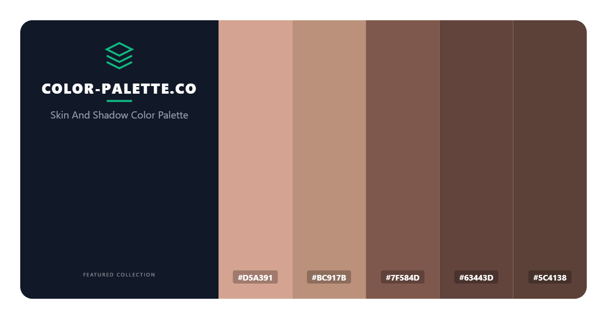 Skin And Shadow Color Palette