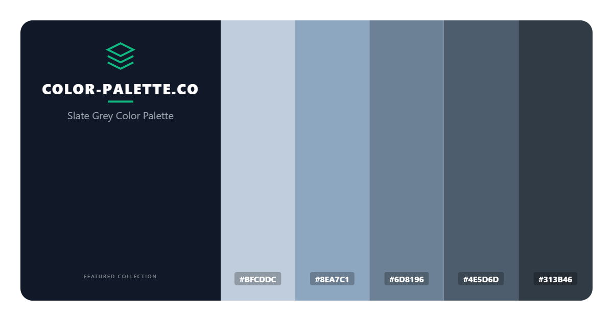 Slate Grey Color Palette