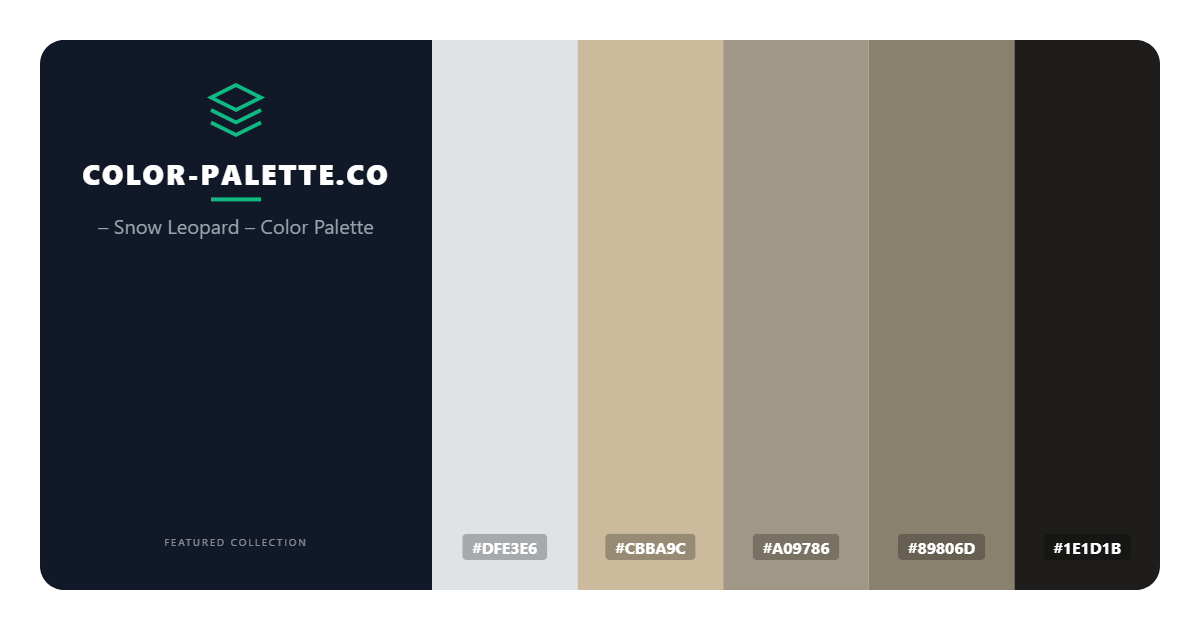– Snow Leopard – Color Palette