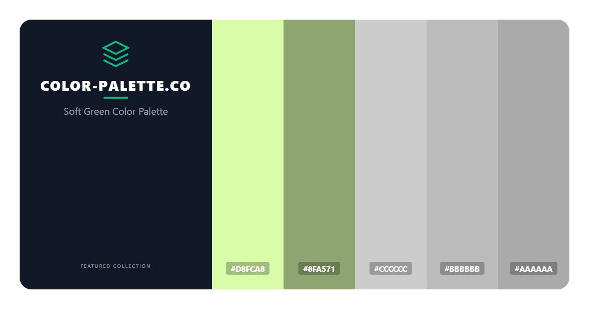 Soft Green Color Palette