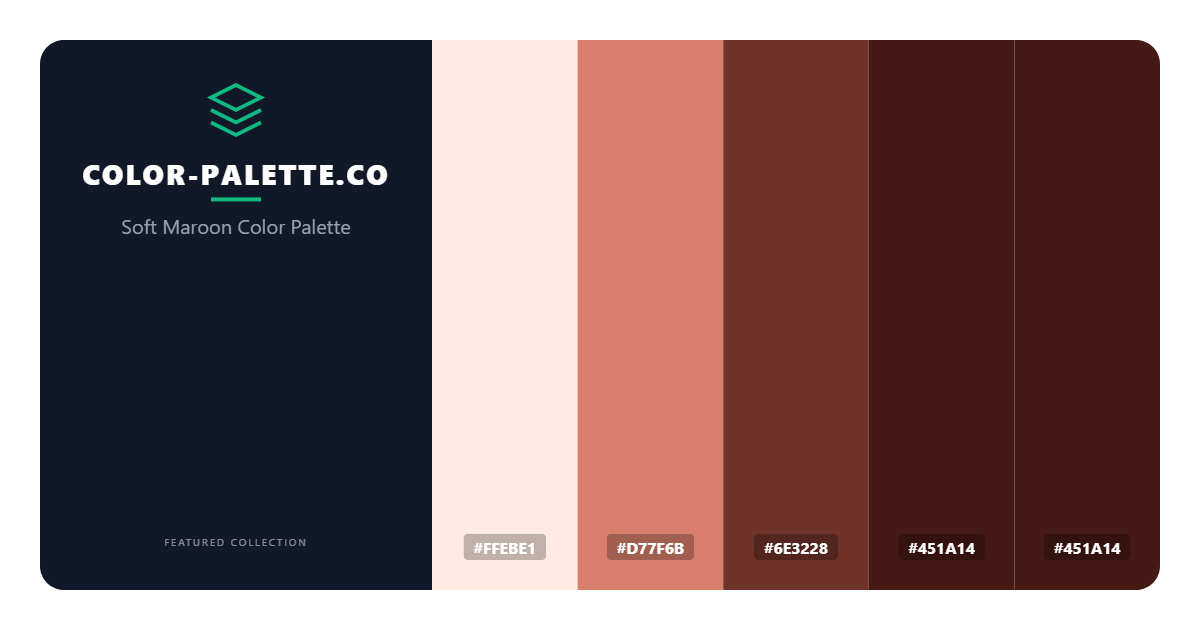 Soft Maroon Color Palette