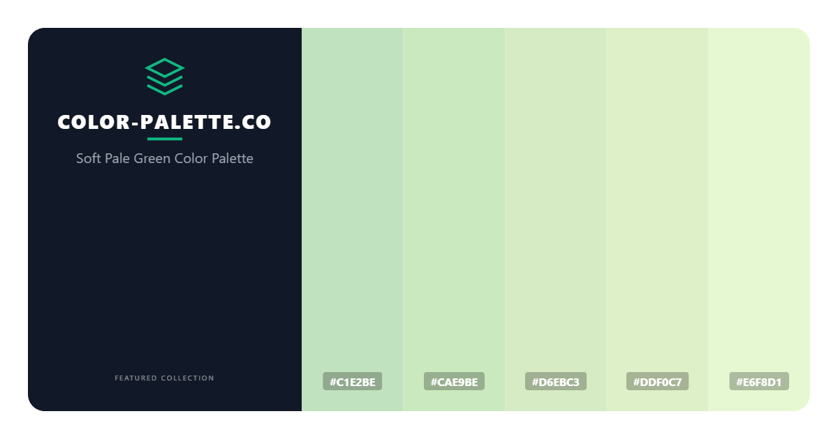 Soft Pale Green Color Palette