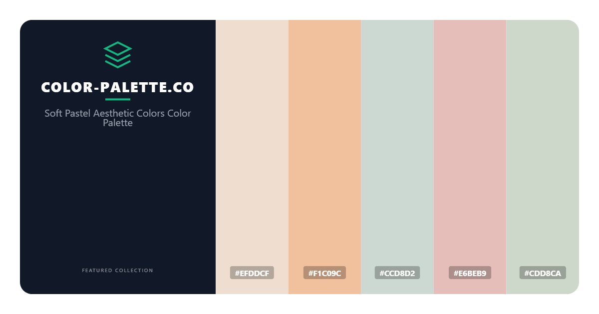Soft Pastel Aesthetic Colors Color Palette